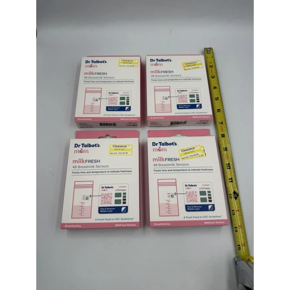 Dr Talbot's Mom MilkFresh Breastmilk Freshness Sensors 4 boxes (192 Sensors) NEW
